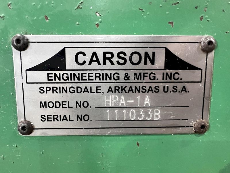 1-1/8" CARSON MODEL #HPA-1A HYDRAULIC TUBE BENDER : STOCK #20120