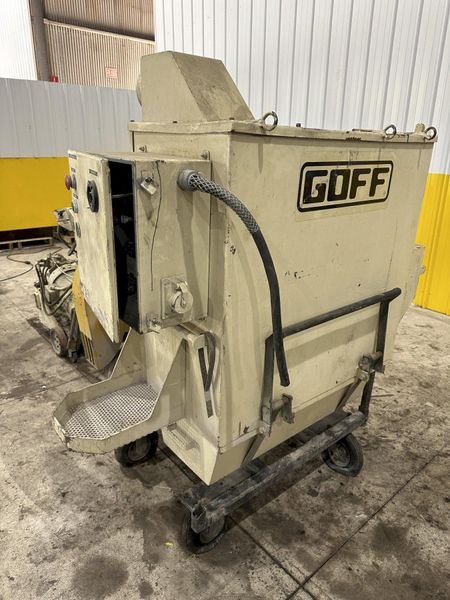 13" WIDE X 15 HP GOFF MODEL #15E13 PORTABLE SURFACE & FLOOR SHOT BLASTER & DUST COLLECTOR: STOCK