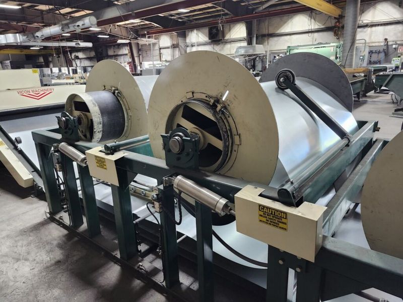 Vicon V-60-16-NS Duct Line Express Coil Line with 4 Underfed Decoilers (yr 2022)