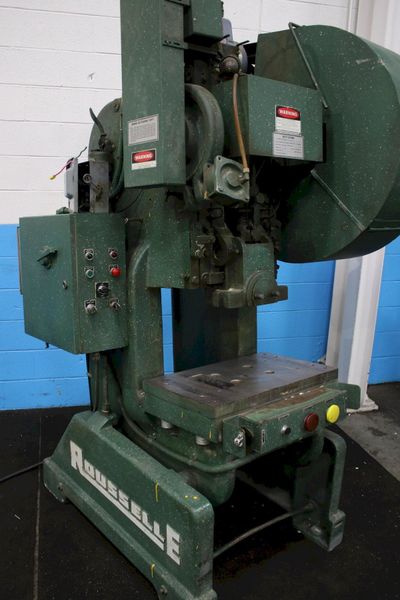 40 TON ROUSSELLE FLYWHEEL OBI PRESS: STOCK #75796