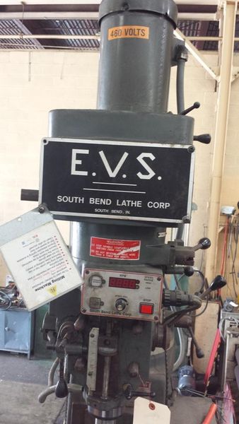 5 HP SOUTHBEND RAM TYPE VERTICAL MILL: STOCK #62333