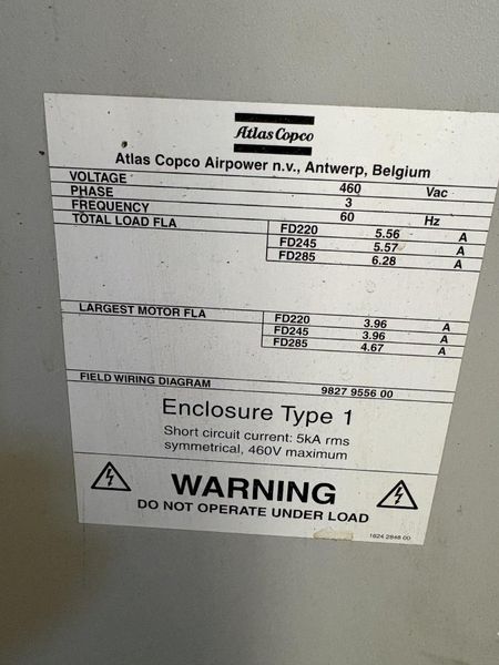 Atlas Copco Refrigerated Air Dryer