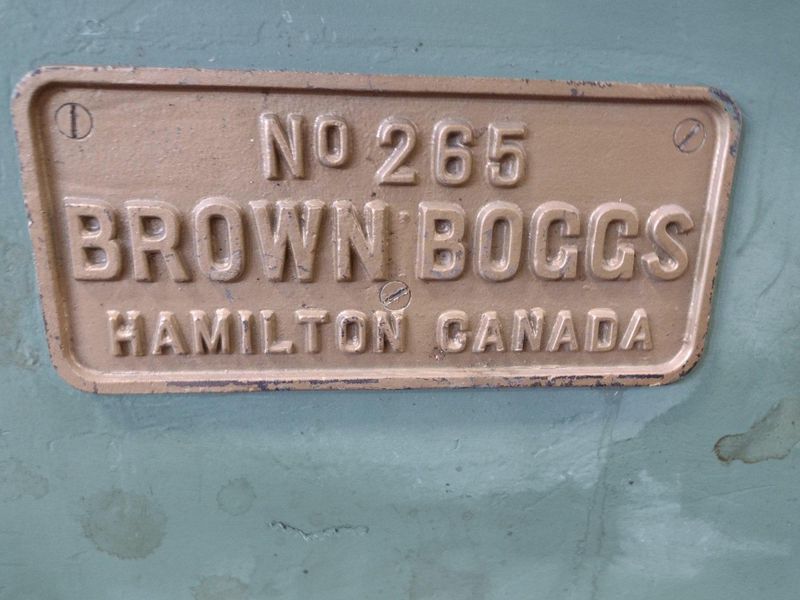 60" BROWN AND BOGGS MODEL 265 PIPE ROLLER AND CRIMPER: STOCK #17018