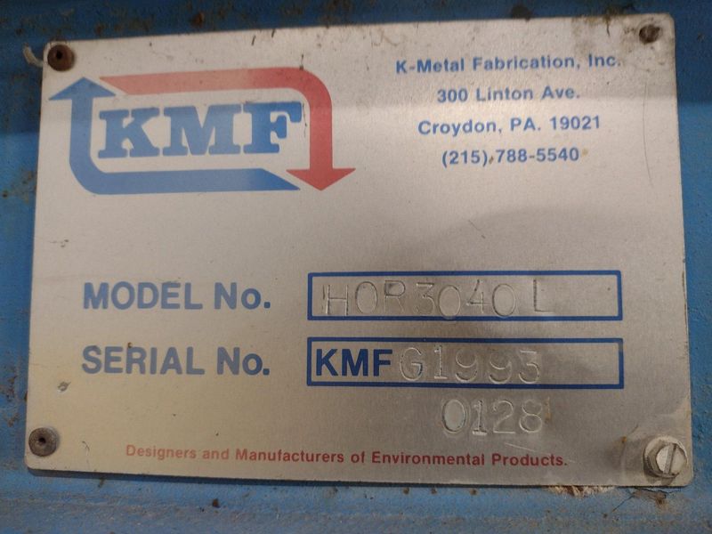 30" X 40" KMF MODEL 3040L CLOSED END HYDRAULIC HORIZONTAL BALER: STOCK #17911
