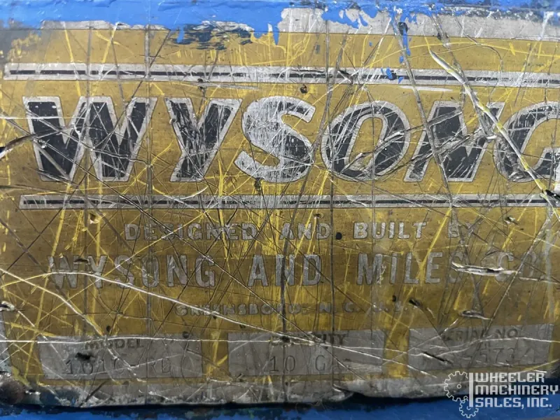 WYSONG 1010-RD Mechanical Power Squaring Shear 10' x 10 ga. #8223 #2