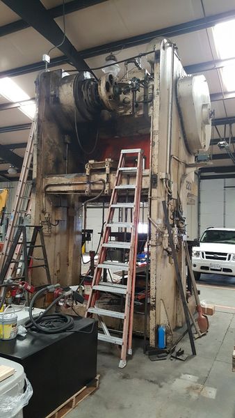 150 TON VERSON DOUBLE CRANK GAP FRAME PRESS