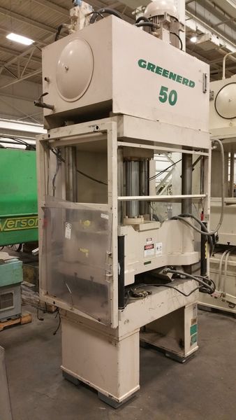 50 TON GREENERD 4 POST HYDRAULIC PRESS
