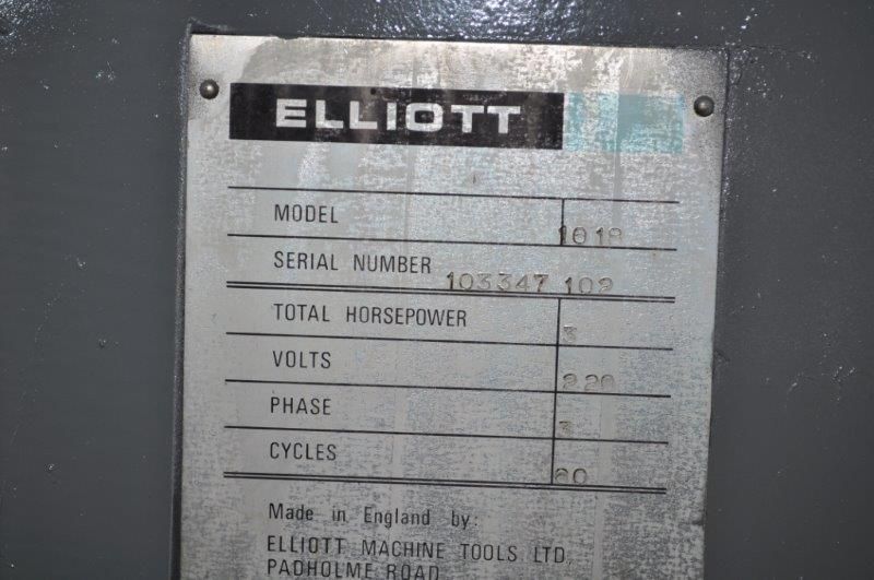 10 x 18 ELLIOTT HYDRAULIC SURFACE GRINDER