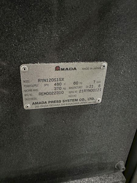 AMADA ORII RYN 2 AXIS PRESS TRANSFER ROBOT