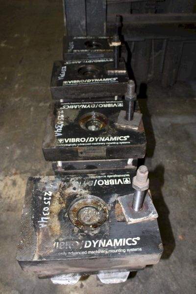 16.75" x 12.325" x 8.25" VIBRO DYNAMICS ISOLATION MACHINERY PADS