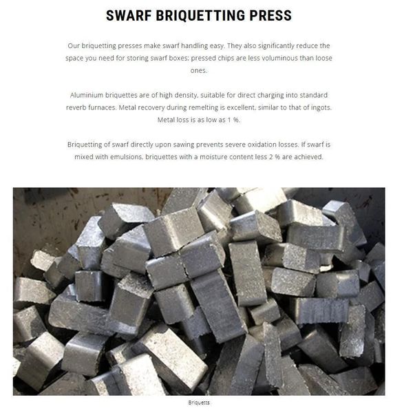 HERTWICH ENGINEERING MODEL #HE-300-30/A SWARF PUCK BRIQUETTER PRESS MACHINE: STOCK #23345