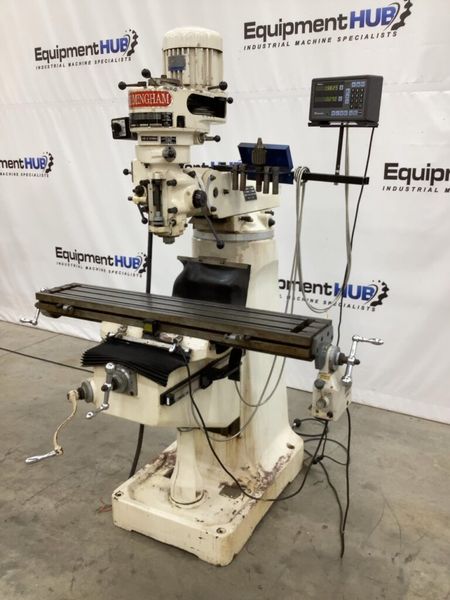Birmingham BPS-1649 9″ x 49″ Vertical Milling Machine w/ Mitutoyo DRO & Power Feed