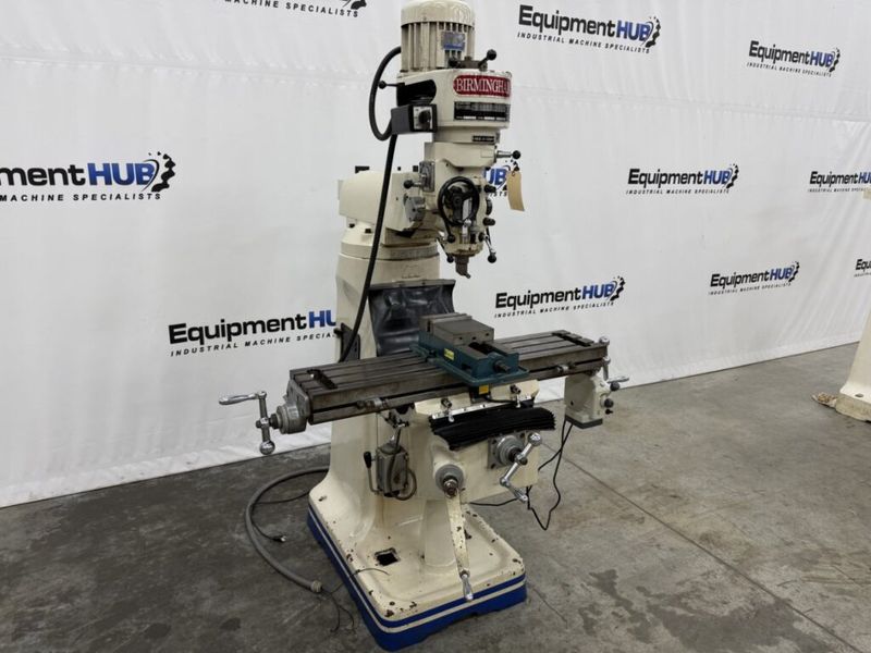 Birmingham BPS-1642 9″ x 42″ Vertical Milling Machine w/ Power Feed, Machinist Vise