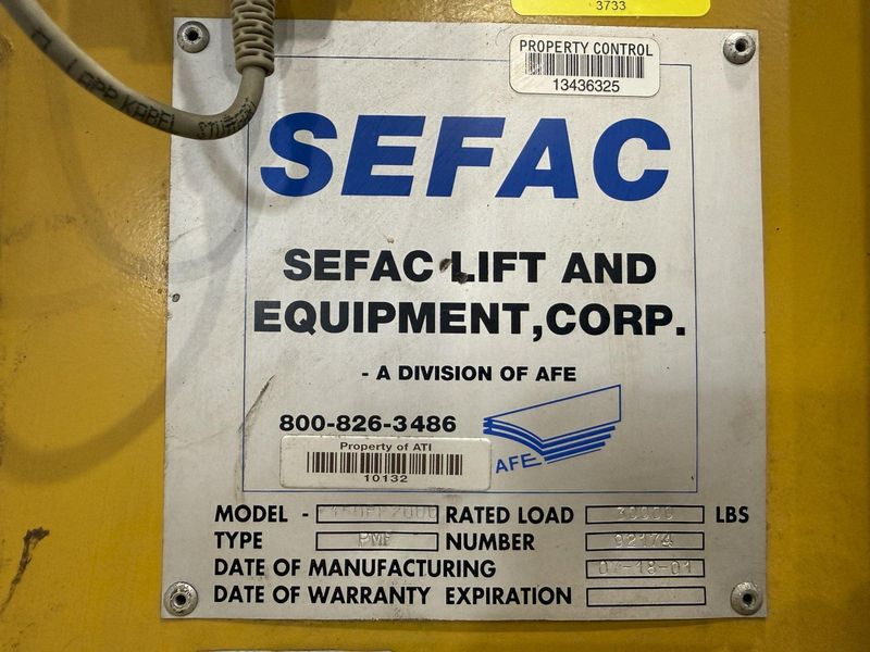 (4) 15 TON SEFAC MODEL #M120BF2000 MOBILE RAIL CAR LOCOMOTIVE COLUMN JACK LIFTS, 120,000 LBS TOT