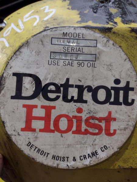 5 TON DETROIT MODEL #M10XL POWERED CABLE HOIST: STOCK #19153