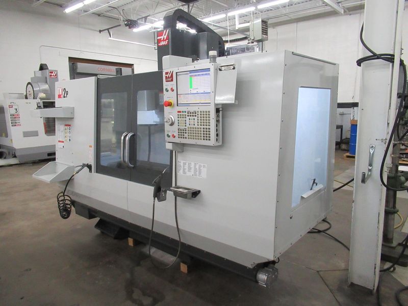 Haas TM-2P CNC Toolroom Mill, 40"x16"x16", 6K RPM, 10 Station ATC, Probing, Coolant System - Only 975 Spindle Hours!