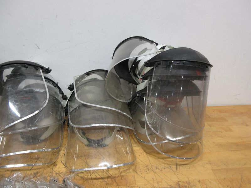 Grinding Face Shields (18pcs), Rubber Safety Goggles (11 pair)- Auction Item