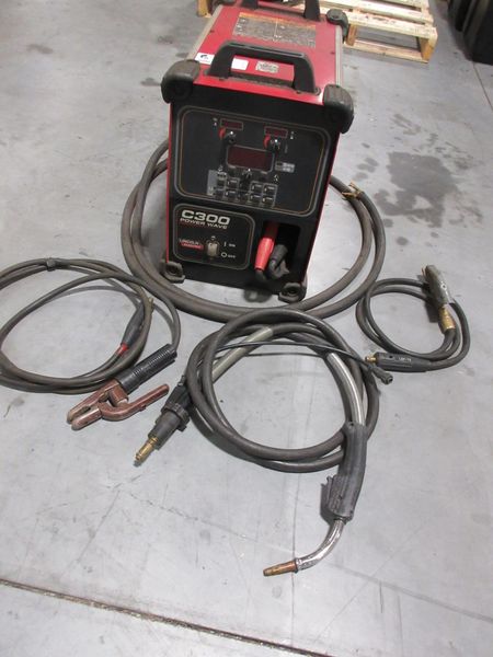 Lincoln Electric Power Wave C300 multi-process power source with an integrated wire feeder- Auction Item