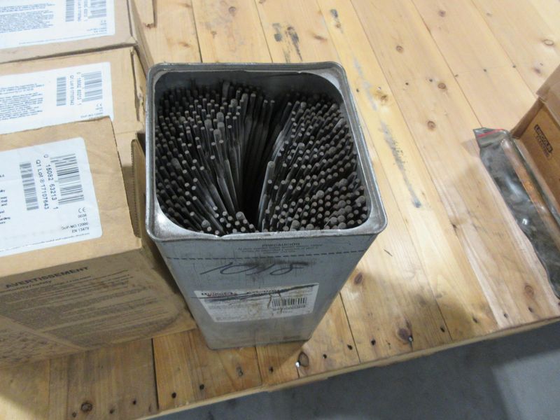 Lincoln Electric SuperArc LA-100 .045" Mig Welding Wire (3) ***New Rolls in Boxes***, and 1018 Stick Welding Rod Electrodes- Auction Item