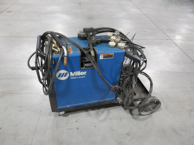 Millermatic 251 MIG Wire Feed Welder with Rolling Base and Accessories, 200/230V Single Phase- Auction Item