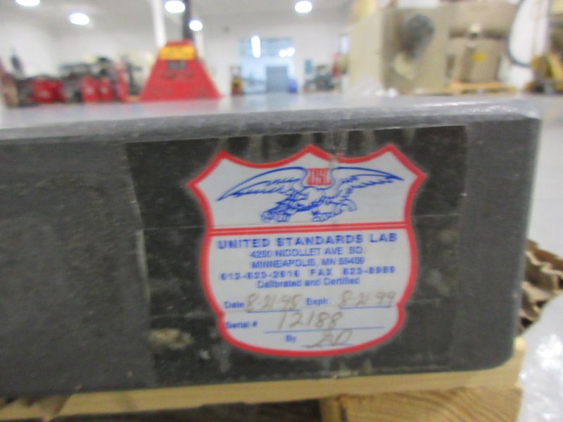 Black Granite Surface Plate - Auction Item