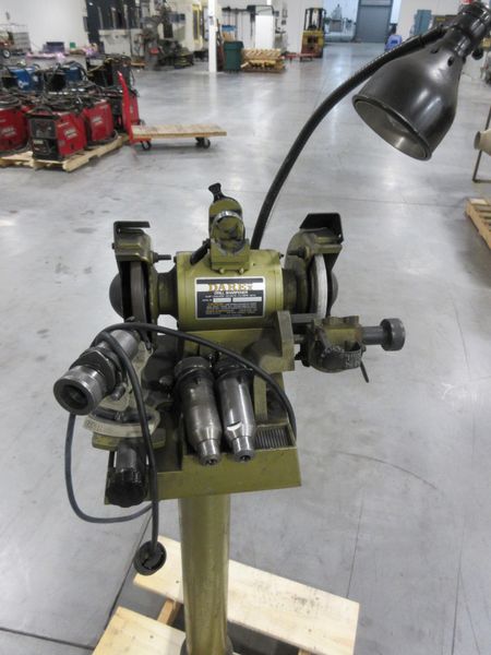 Darex Pedestal Mount Drill Sharpener with (3) Drill Chucks- Auction Item