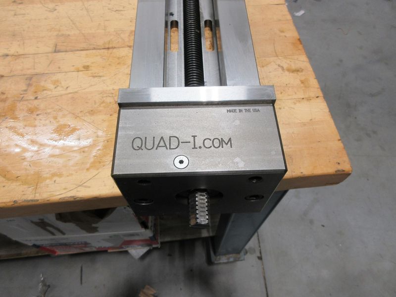 Quad-I.com Extended Travel 6" Machine Vise with Steel Hard Jaws, 21.5" Max Opening- Auction Item