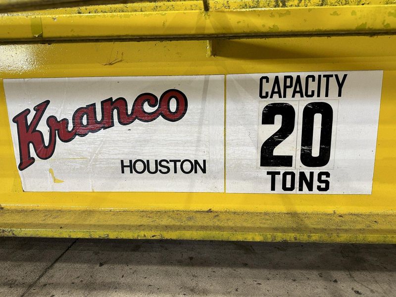 20 TON X 38' KRANCO OVERHEAD DOUBLE GIRDER BRIDGE CRANE: STOCK #21900