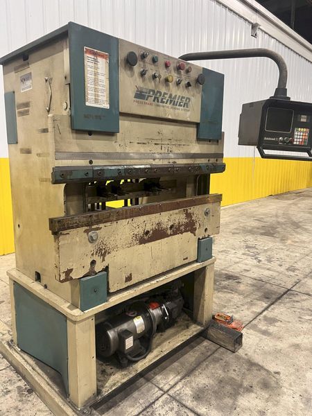 25 TON X 48" PREMIER HYDRAULIC PRESS BRAKE WITH CNC HURCO BACKGUAGE: STOCK #21973