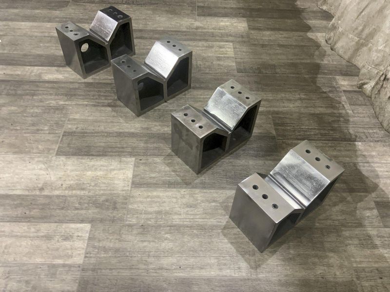 (4) 10" X 5" X 6.5" HIGH V-BLOCKS: STOCK #80026