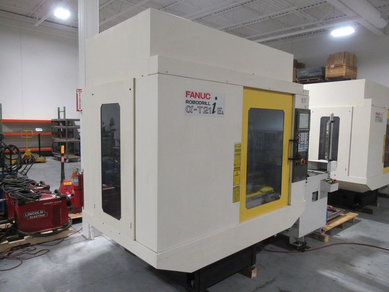 Fanuc Robodrill Alpha T21iEL CNC Drilling/Tapping Machine w/Automatic Pallet Changer, Renishaw Probing System, 21 ATC and MORE!!!- Auction Item
