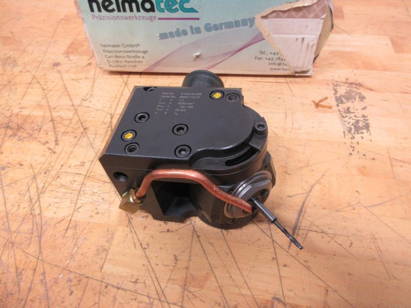 Heimatec (P/N: 8 043 44 005) BMT45 Universal Adjustable Angle Head Live Tool Holder, ER16 collet, Range of +105°/-20°.- Auction Item