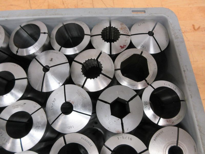 Hardinge & Lyndex 16C Collets (30pcs) Assorted Diameters and Shapes- Auction Item