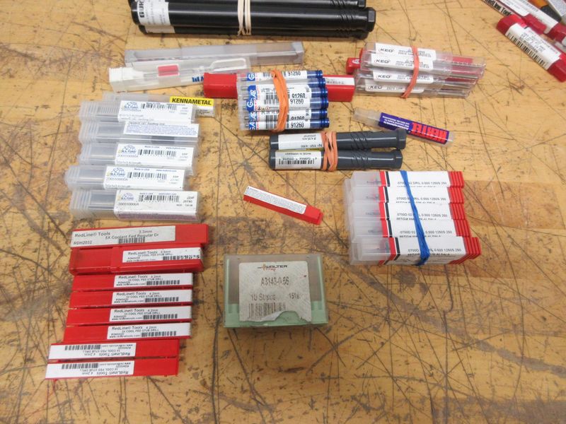 Solid Carbide Drills, Reamers, Assorted Boring Bars **All 1/2" and Under**- Auction Item