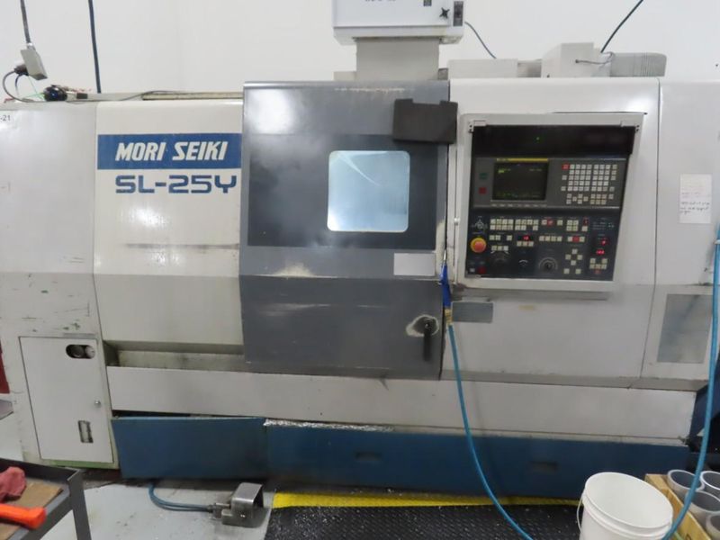 Mori Seiki SL-25Y CNC Turning with Y-Axis Capability, MF-T6 CNC Control, 10" 3-Jaw Chuck, Y-Axis Capability, Tailstock, Chip Conveyor- Auction Item
