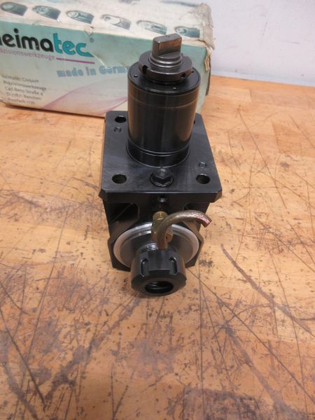 Heimatec (P/N: 8 030 45 120) BMT45 90 Deg Radial Milling and Drilling Head Live Tool Holder, ER25 collet- Auction Item