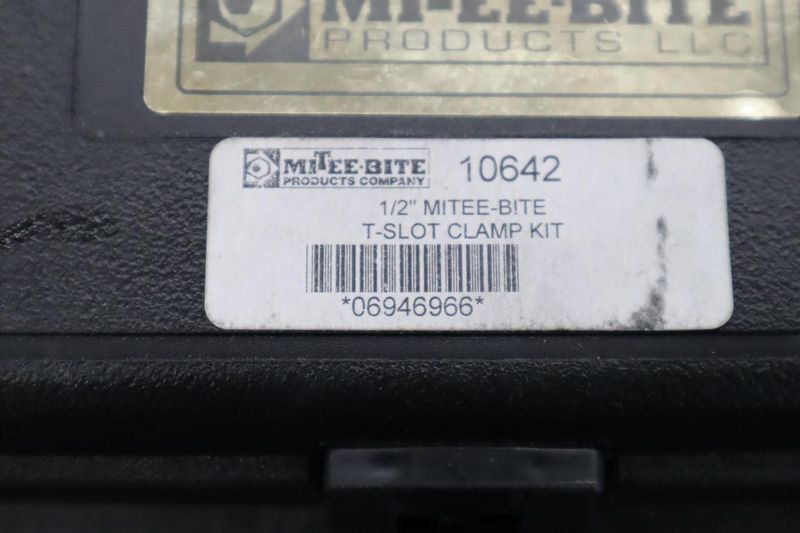 Mitee-Bite 1/2" Tee-Slot Clamp Set with Case- Auction Item