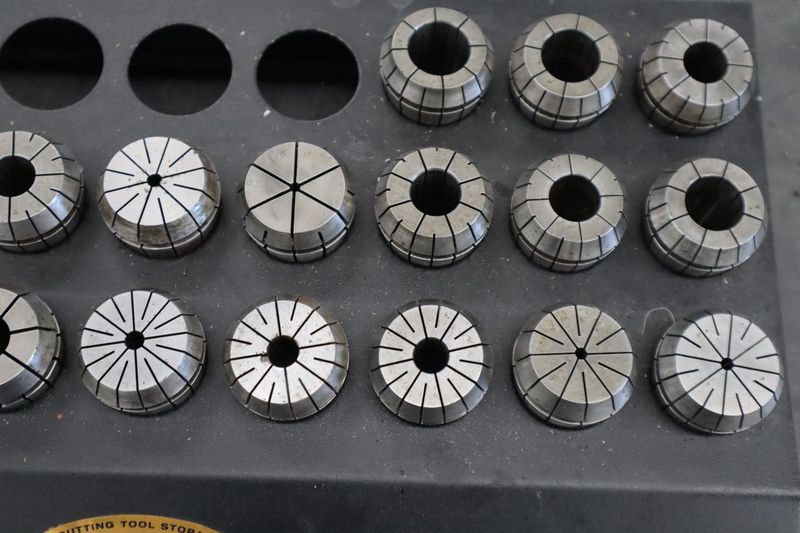 ER40 Flex Collets with Huot Divider Rack- Auction Item