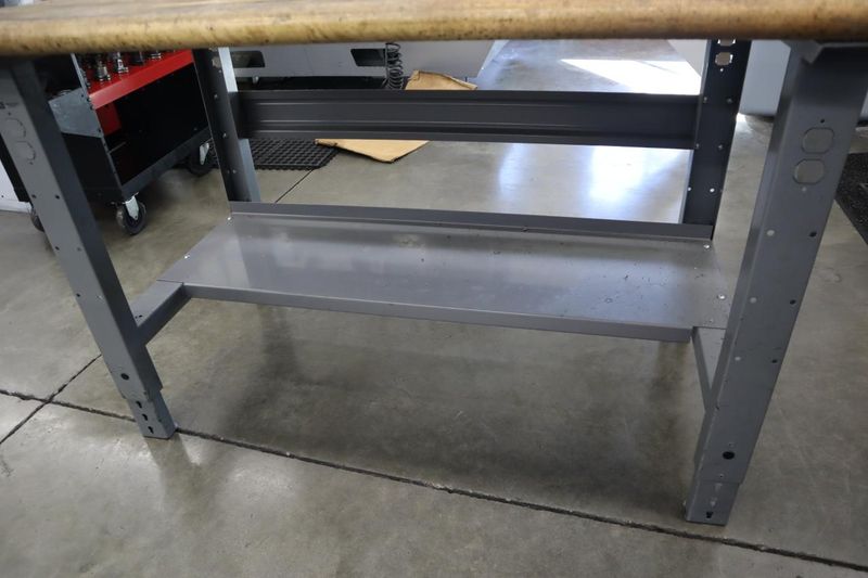 Maple Top Work Bench with Lower Shelf- Auction Item