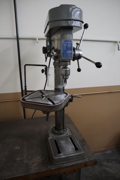 Continental 14" Drill Press on Work Bench, 12 Speed, Single Phase, 1/2 HP- Auction Item