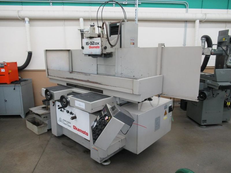 Okamoto ACC-16-32DX 3-Axis Hydraulic Surface Grinder with Incremental Down Feed. 16"x32" Chuck, Coolant System with Paper Filtration- Auction Item