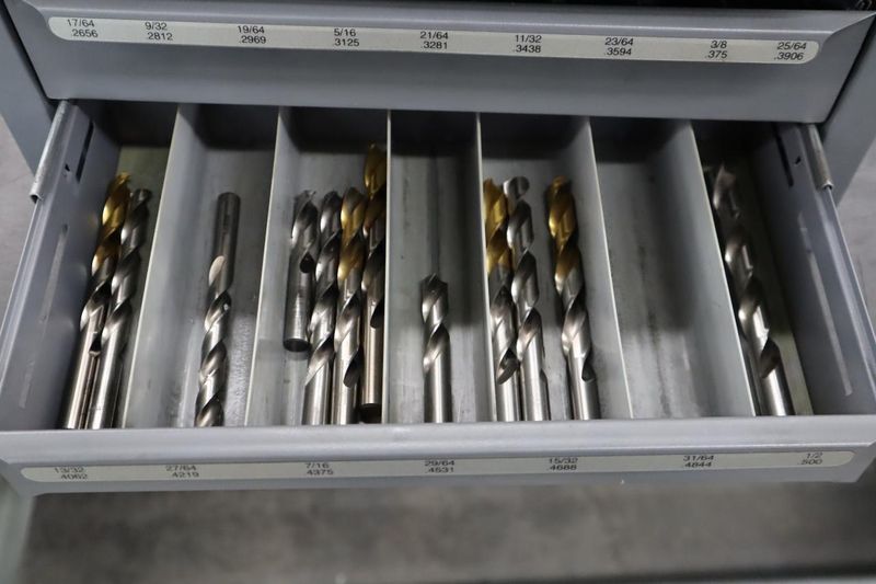 Huot Drill Index, Fractional Drills - 3 Drawer- Auction Item