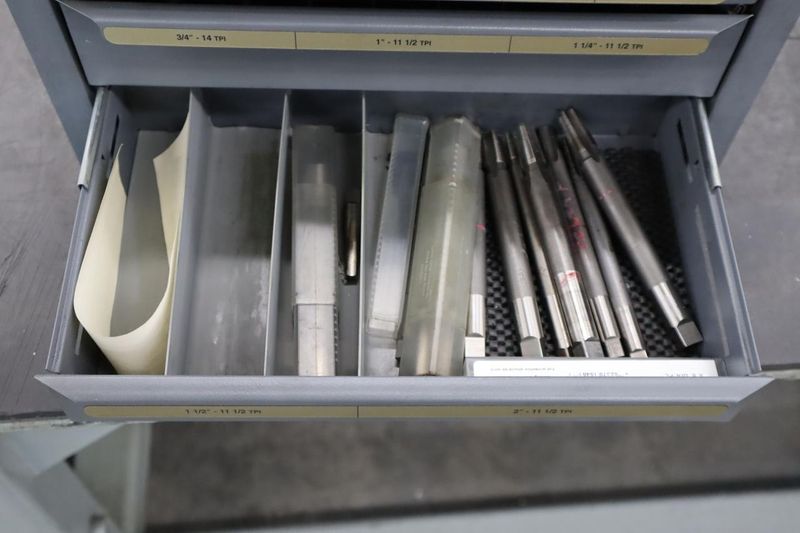 Huto Drill Index, Pipe Taps - 3 Drawer- Auction Item