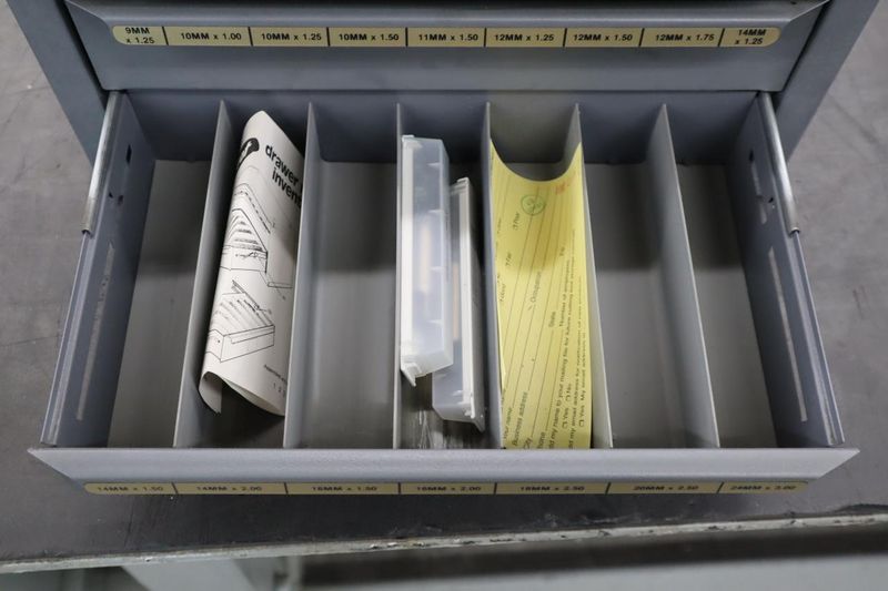 Huot Drill Index, Metric Taps - 3 Drawer- Auction Item