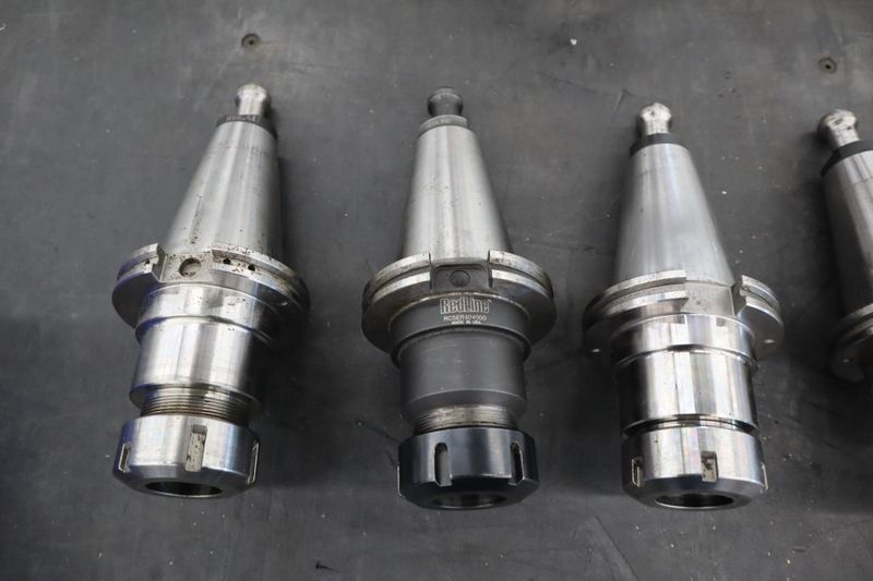 CT50 Taper Tool Holders: (5) ER40 Collet Holders, Haas Retention Knobs- Auction Item