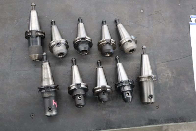 CT40 Taper Tool Holders: (10) End Mill Holders- Auction Item
