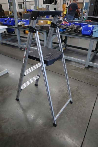Step Ladder with Platform Top Step, 34" Top Step- Auction Item