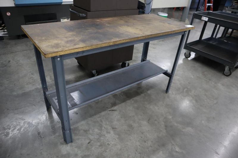 Work Bench with Lower Shelf, 60" x 24" x 34"H- Auction Item