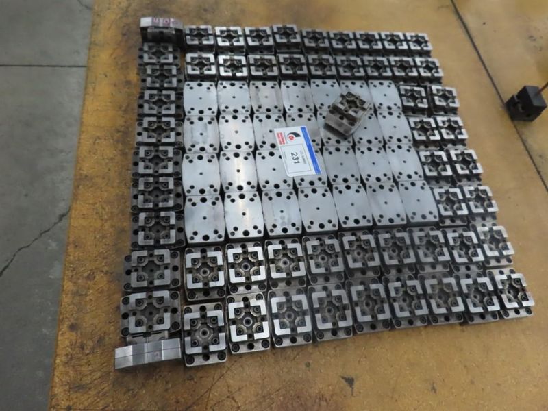 System 3R Macro Pallet / Electrode Holder, Large Assortment w Shop Made Top Plates- Auction Item