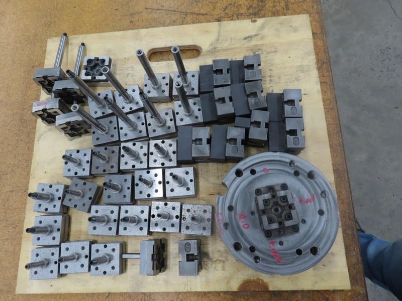System 3R Macro Pallet / Electrode Holder w Shop Made Top Plates And Graphite- Auction Item